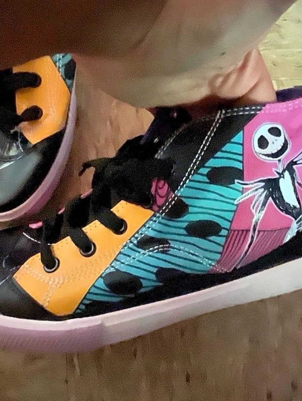 Disney The Nightmare Before Christmas Sally High-Top Sneakers Black & Pink